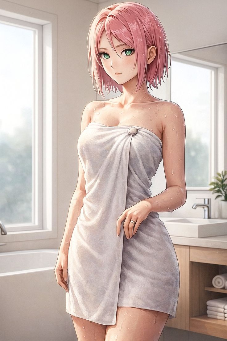 Sakura Haruno as a grown-up kunoichi, AI character from Naruto