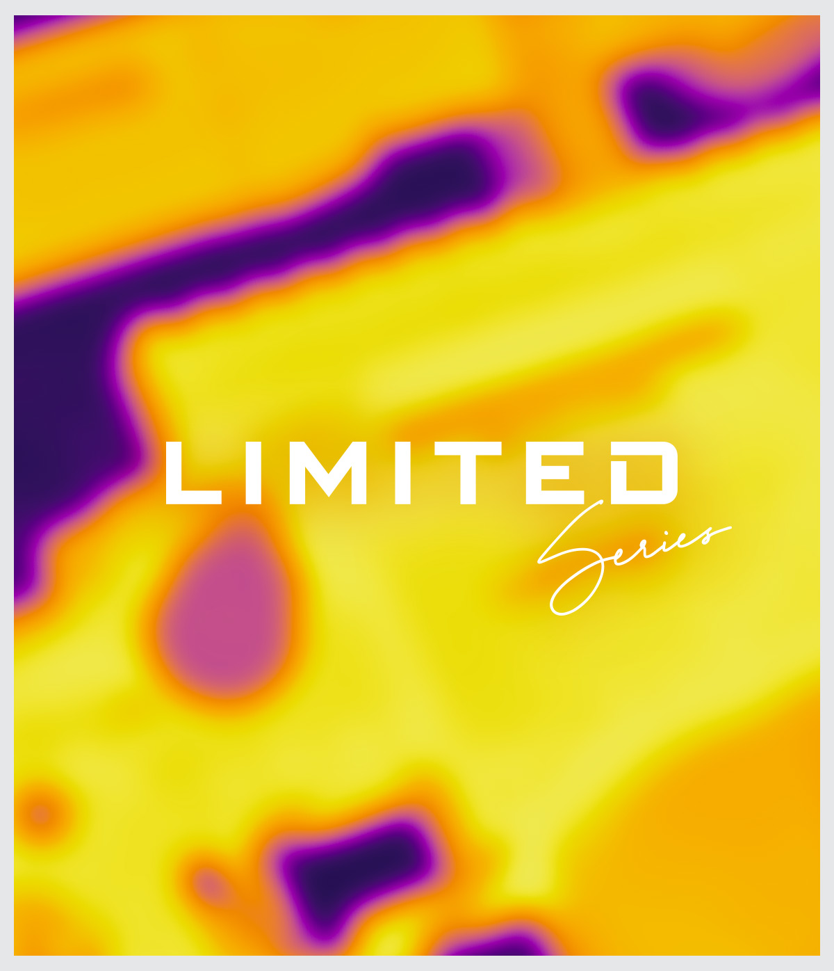 A distorted image of a rifle on a black background with the limited series logo overlaid.