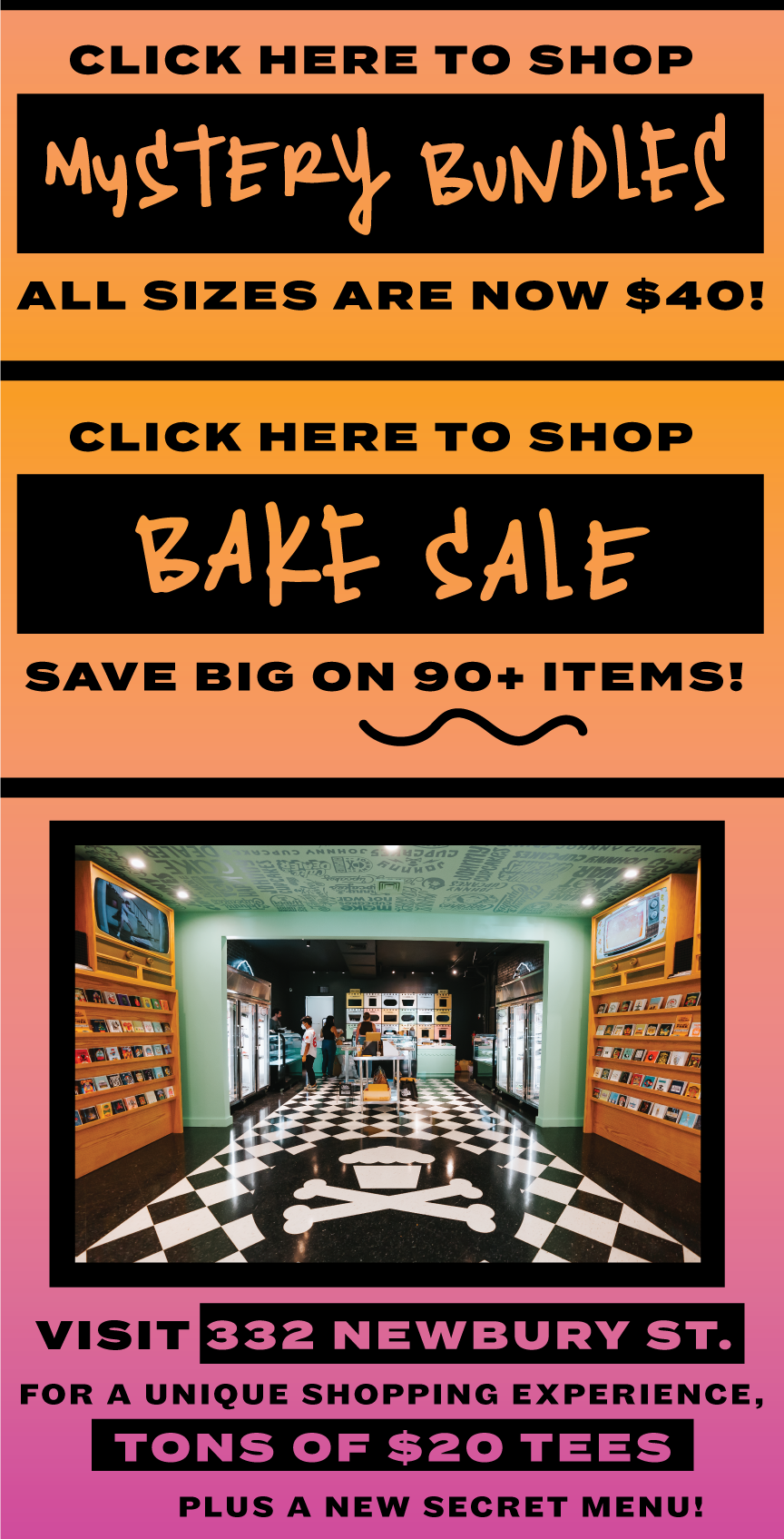 New Tanks have arrived! Johnny Cupcakes