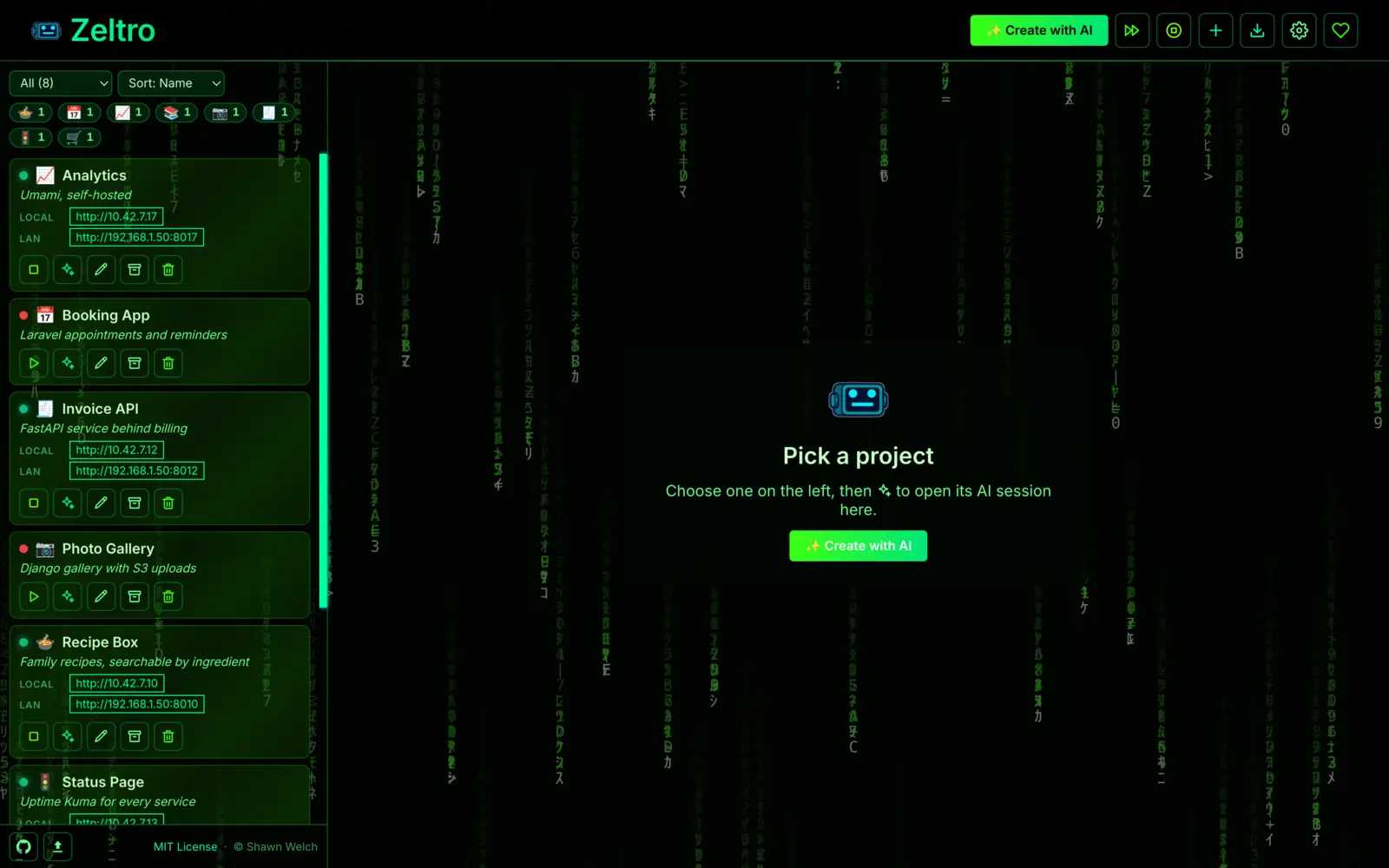 The Matrix theme.